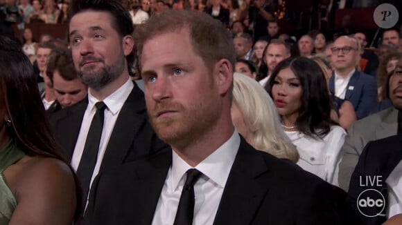 Le prince Harry, duc de Sussex et Meghan Markle, duchesse de Sussex, lors de la cérémonie des "ESPY Awards 2024" à Los Angeles, le 11 juillet 2024.