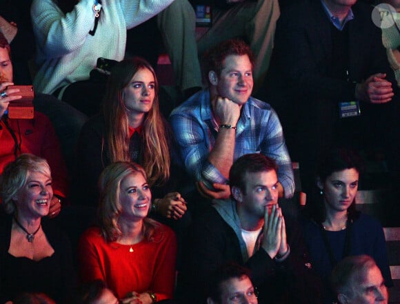 Le prince Harry d'Angleterre, son-compagne Cressida Bonas, Holly Branson et son mari Fred Andrews au "We Day UK" au Wembley Arena à Londres, le 7 mars 2014. 