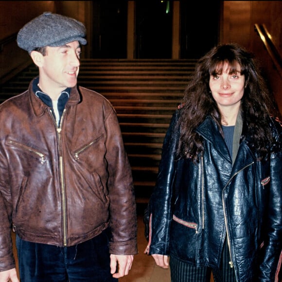 Marie Trintignant et François Cluzet à la première de Red Hot Again, à Paris