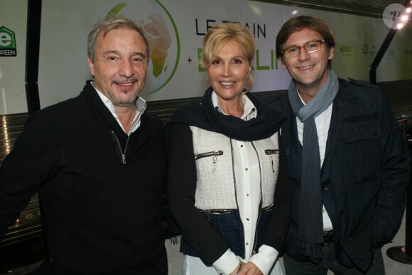 Jean-Marc Souami, Fabienne Amiach et Laurent Romejko assistent a l'inauguration du Train Du Climat a la Gare de Lyon, Paris, France, 6 octobre 2015. Photo by ABACAPRESS.COM