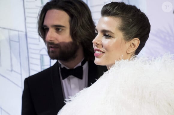 Charlotte Casiraghi et Dimitri Rassam - 64ème Bal de la Rose sur le thème de Manhattan, imaginé par K.Lagerfeld, au profit de la Fondation Princesse Grace, dans la Salle des Etoiles au Sporting Monte Carlo à Monaco. Le 24 mars 2018 © Pierre Villard / Palais Princier / SBM via Bestimage 