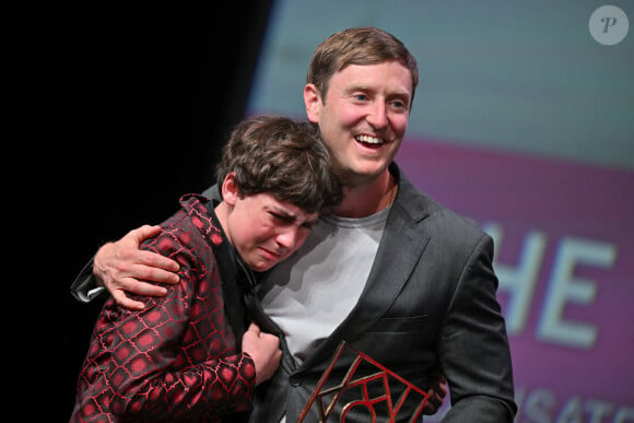 Todd Wiseman Jr, Kue Lawrence assistant à la cérémonie de clôture du 50e Festival du film américain à Deauville, France, le 14 septembre 2024. Photo par Julien Reynaud/APS-Medias/ABACAPRESS.COM