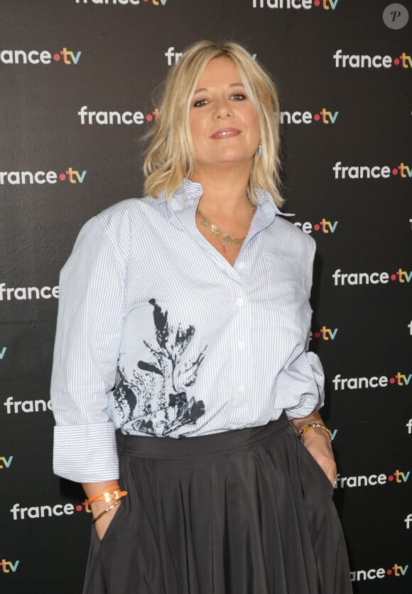 Flavie Flament au photocall de la conférence de presse de rentrée de France Télévisions à Paris, France, le 4 septembre 2024. © Coadic Guirec/Bestimage 