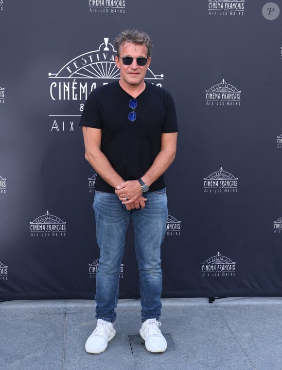 Exclusif - Benjamin Castaldi - Photocall lors de la 3ème édition du Festival du Cinéma Français et de la Gastronomie d'Aix-les-Bains. Le 5 juin 2024 © Denis Guignebourg / Bestimage