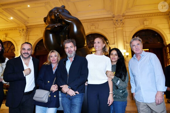 Exclusif - François-Xavier Demaison, Anne Marivin, Clovis Cornillac, Lilou Fogli, Hafsia Herzi, François Cluzet à l'exposition "Douceur animale" de Michel Bassompierre à l'InterContinental Paris - Le Grand le 17 septembre 2024. © Rachid Bellak / Bestimage 