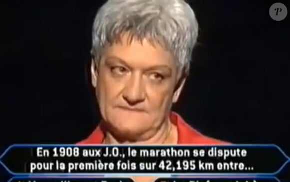 En 2004, Marie a réussi l'exploit d'atteindre le cap symbolique de la question à 1 million d'euros dans "Qui veut gagner des millions ?" sur TF1
Marie sur le plateau de "Qui veut gagner des millions ?"