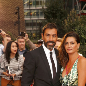 Robert Pires et Jessica Lemarie arrivent à la soirée "2018 GQ Men of the Year Awards" au Tate Modern à Londres, le 5 septembre 2018.