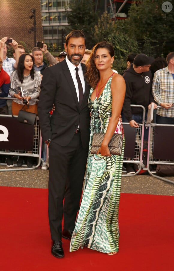 Robert Pires et Jessica Lemarie arrivent à la soirée "2018 GQ Men of the Year Awards" au Tate Modern à Londres, le 5 septembre 2018.