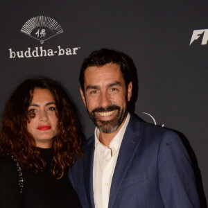 Robert Pires et Jessica Lemarie - A l'occasion des 20 ans de la victoire de l'équipe de France, les bleus 98 se sont rendus à un dîner organisé au Buddha Bar avec tous les joueurs et leur famille le 11 juin 2018. © Rachid Bellak/Bestimage