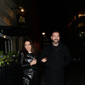 Robert Pires et Jessica Lemarie - dîner "Global Gift Celebration" à Londres, le 26 février 2018.