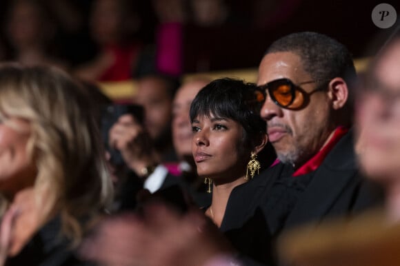 JoeyStarr et sa nouvelle compagne Pauline Latchoumanin au "concerto pour la paix" de Omar Harfouch au théâtre des Champs-Elysées le 18 septembre 2024. © Peruseau / Tribeca / Bestimage.