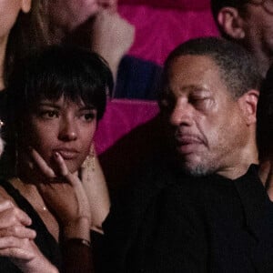 JoeyStarr et sa nouvelle compagne Pauline Latchoumanin au "concerto pour la paix" de Omar Harfouch au théâtre des Champs-Elysées le 18 septembre 2024. © Peruseau / Tribeca / Bestimage