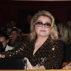 Catherine Deneuve, Vladimir Cosma - Personnalités au "concerto pour la paix" de Omar Harfouch au théâtre des Champs-Elysées à Paris le 18 septembre 2024. © Perusseau / Tribeca / Bestimage 