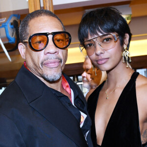 Joeystarr et sa compagne Pauline Latchoumanin arrivant au "concerto pour la paix" de Omar Harfouch au théâtre des Champs-Elysées à Paris © Rachid Bellak / Bestimage 