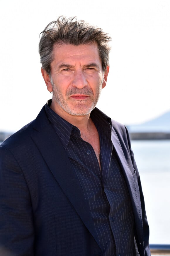 Fred Bianconi lors du photocall de la série "Engrenages" lors du MIP TV 2017 à Cannes le 3 avril 2017. © Bruno Bebert / Bestimage