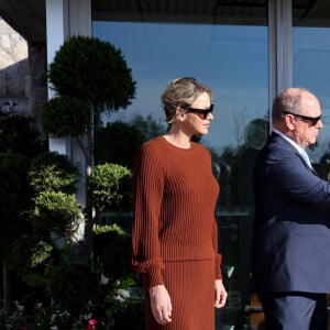 La princesse Charlène de Monaco, le prince Albert II de Monaco lors de l'inauguration du nouveau refuge de la SPA de Monaco à Peille le 16 septembre 2024. © Claudia Albuquerque / Bestimage 