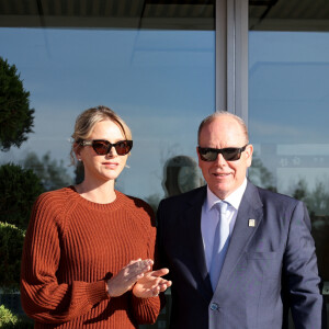 La princesse Charlène de Monaco, le prince Albert II de Monaco lors de l'inauguration du nouveau refuge de la SPA de Monaco à Peille le 16 septembre 2024. © Claudia Albuquerque / Bestimage 