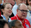 Alexandra de Hanovre et le prince Albert ont une passion commune : le sport
Alexandra de Hanovre, Prince Albert II de Monaco - Les célébrités en tribunes pendant l'épreuve de basketball de Demi-Finale opposant les Etats-Unis à la Serbie lors des Jeux Olympiques de Paris (JO) à l'Arena Bercy, à Paris, France. © Jacovides-Perusseau/Bestimage