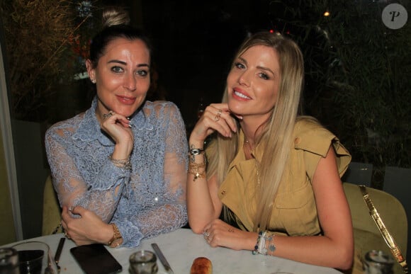 Exclusif - Magali Berdah, Jessica Thivenin - Dîner au restaurant cacher "Le Shkoun" à Paris le 24 juin 2022. © Philippe Baldini/Bestimage  (No Web - pour suisse et Belgique) 