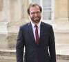 Il est l'arrière-petit-fils de Louis Armand, un célèbre ingénieur et résistant
Antoine Armand - Les députés arrivent à l'Assemblée nationale française le lendemain des élections législatives à Paris, France © Jean-Baptiste Autissier/panoramic/Bestimage 