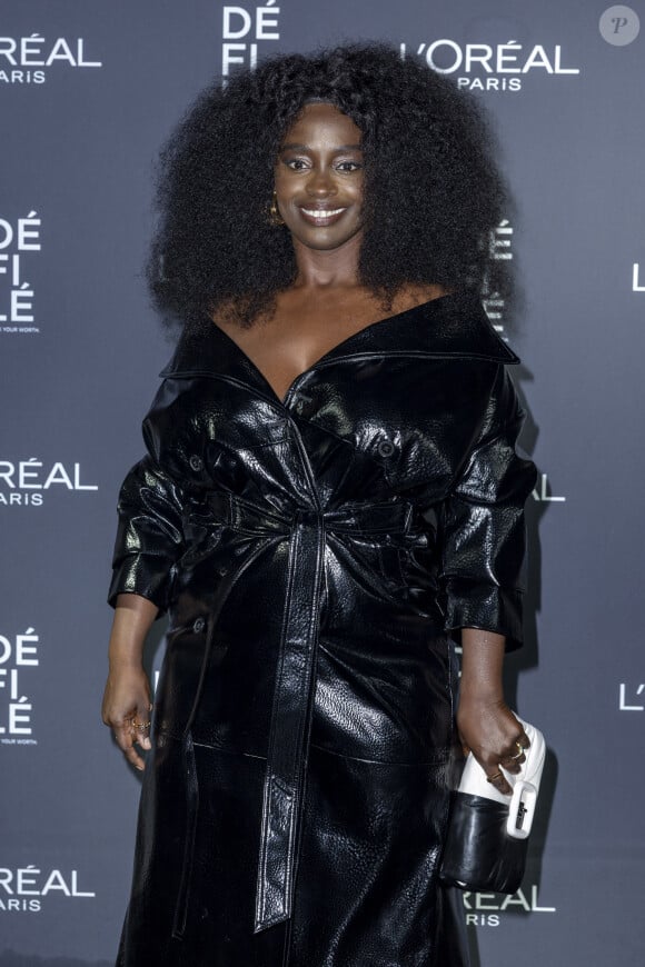 AÏssa Maīga au photocall du défilé "Walk Your Worth" de L'Oréal devant l'Opéra Garnier lors de la fashion week PAP femme printemps/été 2025 à Paris le 23 septembre 2024. © Olivier Borde / Bestimage 