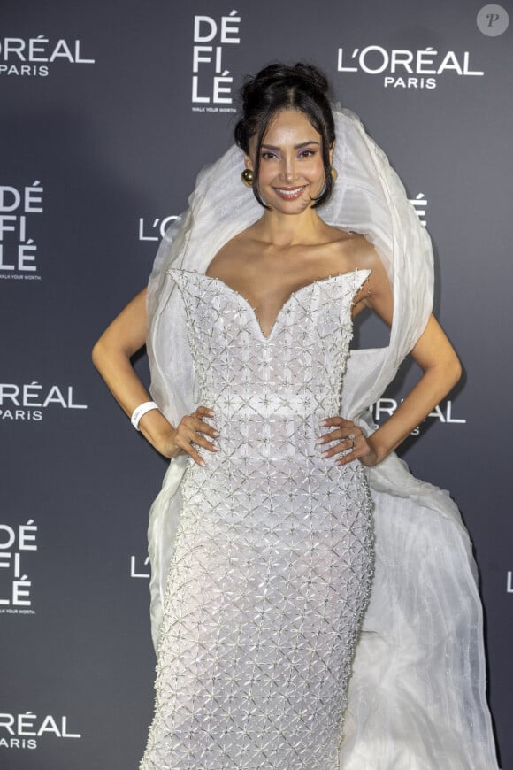 Patricia Contreras au photocall du défilé "Walk Your Worth" de L'Oréal devant l'Opéra Garnier lors de la fashion week PAP femme printemps/été 2025 à Paris le 23 septembre 2024. © Olivier Borde / Bestimage 