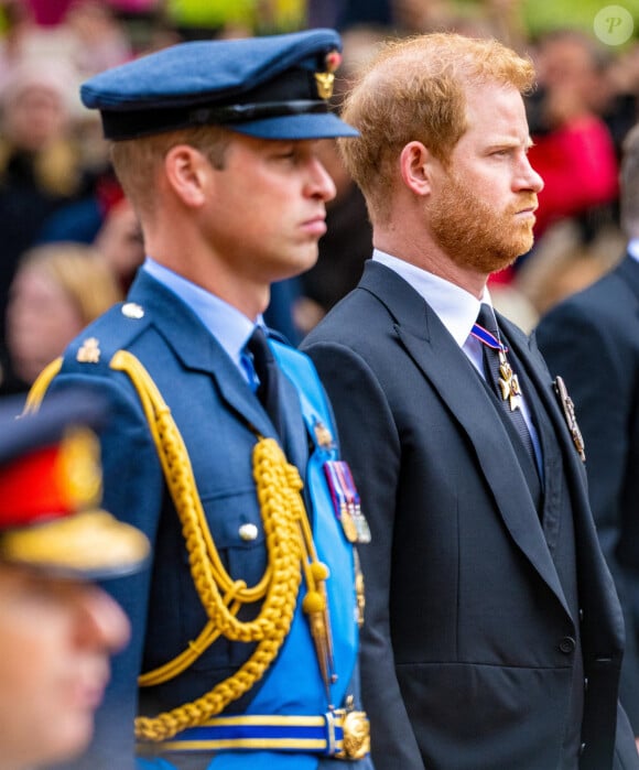 Londres, Royaume-Uni - Archives - le prince Harry aux côtés de son frère le prince William.