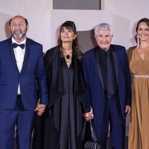 Kad Merad, Valérie Perrin, Claude Lelouch et Julia Vignali à la première de "Finalement" de C.Lelouch au 81ème Festival International du Film de Venise (Mostra) le 2 septembre 2024.