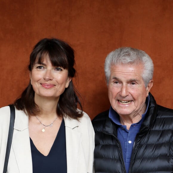 Claude Lelouch et Valérie Perrin au village (jour 10) lors des Internationaux de France de Tennis de Roland Garros 2022 à Paris, France, le 31 mai 2022. © Dominique Jacovides/Bestimage