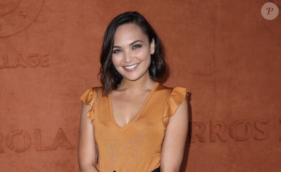 Valérie Bègue (Miss France 2008) au village des Internationaux de Tennis de Roland Garros à Paris le 7 juin 2018, jour 12. © Cyril Moreau / Bestimage 