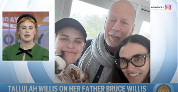 Tallulah Willis parle de son père Bruce Willisdans The Today Show.