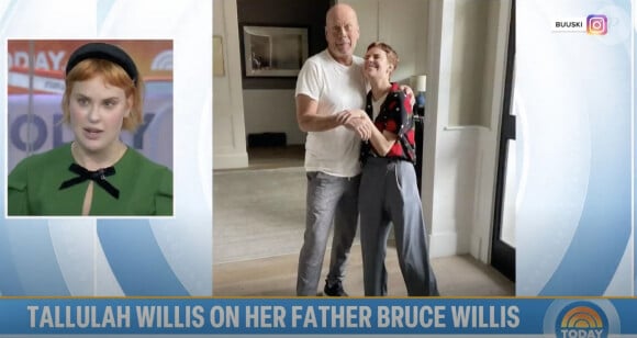 Tallulah Willis parle de son père Bruce Willisdans The Today Show.