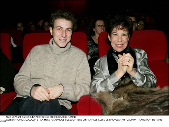 Véronique Colucci et son fils Marius à Paris.