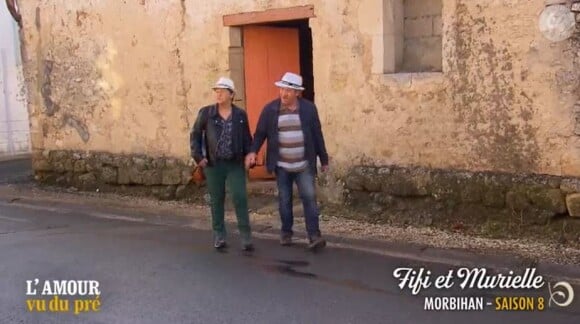 Fifi de "L'amour est dans le pré" et sa compagne Murielle dans "L'amour vu du pré", le 26 octobre, sur M6