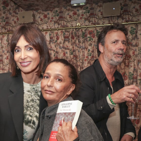 Exclusif - Géraldine Maillet, Soraya Meziane - Séance de dédicace du nouveau livre de Géraldine Maillet "Ma Minuscule" qui raconte la découverte de la maladie d'Alzheimer de sa grand-mère maternelle, pour ses amis, (avant la sortie en librairie le 25 septembre) au Marta (le bar du Fouquet's) à Paris le 24 septembre 2024. © Jack Tribeca / Bestimage 