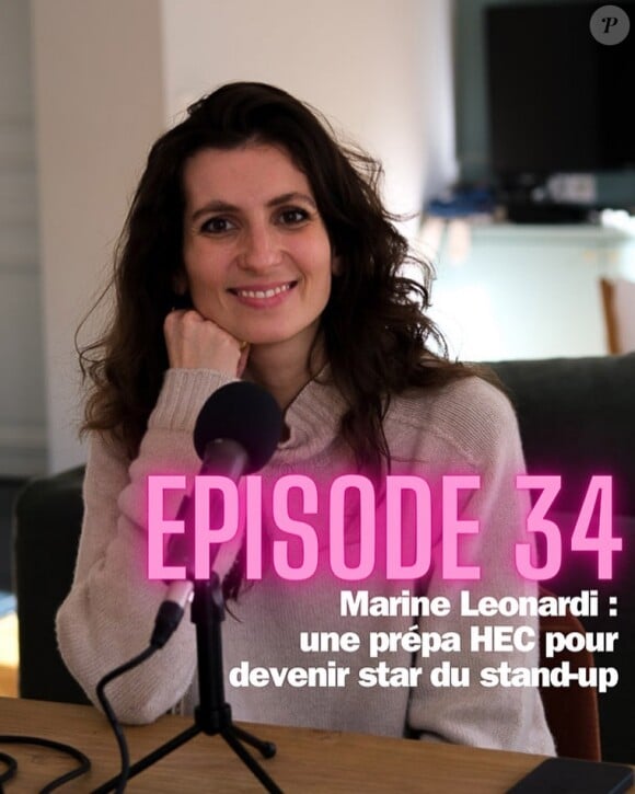 Marine Leonardi pour le podcast "Milk and mama".