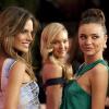Miranda Kerr, Candice Swanepoel et Alessandra Ambrosio à la soirée du 15e anniversaire du catalogue de maillots de bain de la marque Victoria's Secret