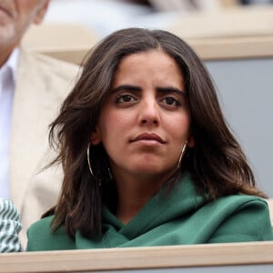 "J'habite toujours dans le 93"
Inès Reg (Inès Reghioua) dans les tribunes des Internationaux de France de tennis de Roland Garros  à Paris. © Jacovides-Moreau/Bestimage 