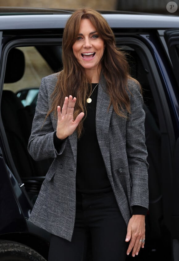 Durant son traitement de chimiothérapie, la princesse de Galles a pu compter sur le soutien de taille de ses proches. 
La princesse Kate (Middleton) de Galles en visite à l'association caritative We Are Farming Minds à Kings Pitt Farm à Hereford. Le 14 septembre 2023 