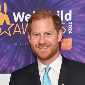 Le prince Harry, duc de Sussex, participe en tant que parrain aux WellChild Awards à Londres, le 30 septembre 2024. Les WellChild Awards récompensent les qualités inspirantes de certains des jeunes gravement malades du pays et le dévouement de ceux qui les maintiennent en bonne santé et heureux, notamment les professionnels de la santé, de l'aide sociale et de l'éducation. Le Prince Harry assiste régulièrement à l'événement annuel organisé par WellChild, l'organisme caritatif national qui fournit un réseau national d'infirmières, des projets de rénovation domiciliaire et des programmes de soutien aux familles. 