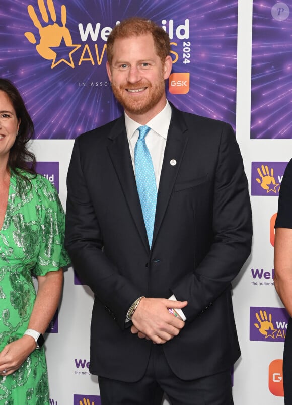 Le prince Harry, duc de Sussex, participe en tant que parrain aux WellChild Awards à Londres, le 30 septembre 2024. Les WellChild Awards récompensent les qualités inspirantes de certains des jeunes gravement malades du pays et le dévouement de ceux qui les maintiennent en bonne santé et heureux, notamment les professionnels de la santé, de l'aide sociale et de l'éducation. Le Prince Harry assiste régulièrement à l'événement annuel organisé par WellChild, l'organisme caritatif national qui fournit un réseau national d'infirmières, des projets de rénovation domiciliaire et des programmes de soutien aux familles. 