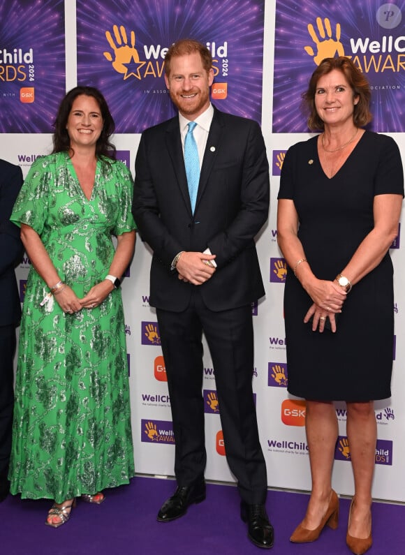 Le prince Harry, duc de Sussex, participe en tant que parrain aux WellChild Awards à Londres, le 30 septembre 2024. Les WellChild Awards récompensent les qualités inspirantes de certains des jeunes gravement malades du pays et le dévouement de ceux qui les maintiennent en bonne santé et heureux, notamment les professionnels de la santé, de l'aide sociale et de l'éducation. Le Prince Harry assiste régulièrement à l'événement annuel organisé par WellChild, l'organisme caritatif national qui fournit un réseau national d'infirmières, des projets de rénovation domiciliaire et des programmes de soutien aux familles. 