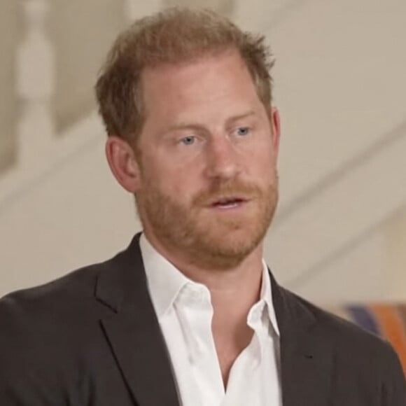 Harry n'en est pas revenu 
Le prince Harry, duc de Sussex et Meghan Markle, duchesse de Sussex, lors d'une interview pour l'émission CBS News Sunday Morning. Lors de ce programme, le couple princier a évoqué leurs enfants, Archie Harrison, 5 ans et Lilibet Diana, 3 ans et leur volonté de les protéger des dangers du web. 