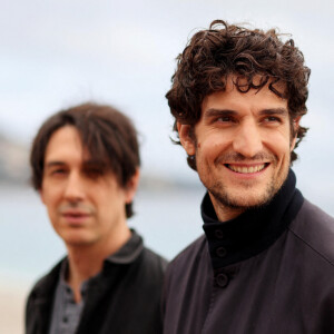 Le réalisateur Pablo Aguero et Louis Garrel pour le film "Saint-Ex" lors de la 6ème édition du festival Cinéroman à Nice le 30 septembre 2024. Ce festival est dédié aux films adaptés de romans. © Jacovides / Bebert / Bestimage 