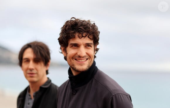 Le réalisateur Pablo Aguero et Louis Garrel pour le film "Saint-Ex" lors de la 6ème édition du festival Cinéroman à Nice le 30 septembre 2024. Ce festival est dédié aux films adaptés de romans. © Jacovides / Bebert / Bestimage 