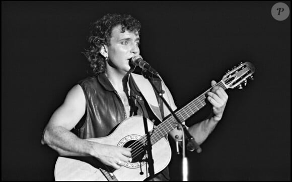 Bernard Lavilliers en concert en 1981.