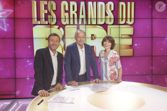 Exclusif - Karen Cheryl, Michel Leeb, Bernard Montiel - Enregistrement de l'émission "Les grands du rire", présentée par K.Chéryl et B.Montiel, diffusée le 12 octobre sur C8 © Jack Tribeca / Bestimage  Exclusive - No Web No Blog pour Belgique et Suisse 