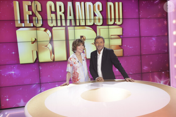 Exclusif - Karen Cheryl, Bernard Montiel - Enregistrement de l'émission "Les grands du rire", présentée par K.Chéryl et B.Montiel, diffusée le 12 octobre sur C8 © Jack Tribeca / Bestimage  Exclusive - No Web No Blog pour Belgique et Suisse 