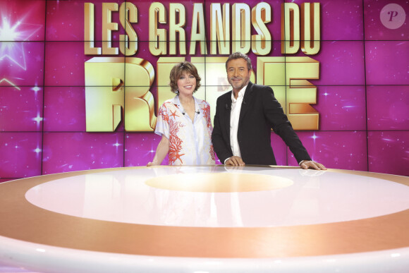 Exclusif - Karen Cheryl, Bernard Montiel - Enregistrement de l'émission "Les grands du rire", présentée par K.Chéryl et B.Montiel, diffusée le 12 octobre sur C8 © Jack Tribeca / Bestimage  Exclusive - No Web No Blog pour Belgique et Suisse 