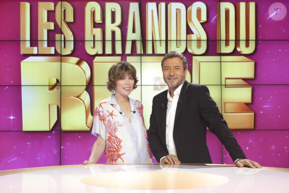 Exclusif - Karen Cheryl, Bernard Montiel - Enregistrement de l'émission "Les grands du rire", présentée par K.Chéryl et B.Montiel, diffusée le 12 octobre sur C8 © Jack Tribeca / Bestimage  Exclusive - No Web No Blog pour Belgique et Suisse 